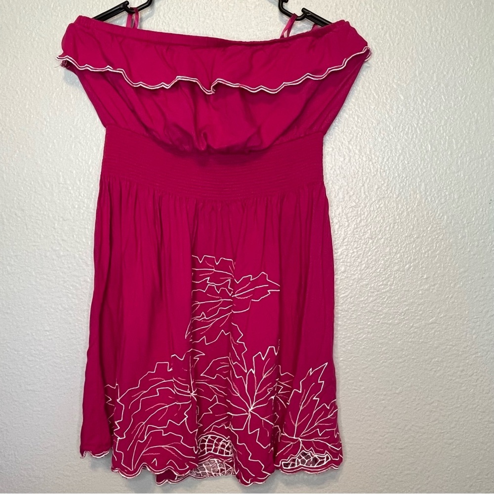 Gianni bini pink strapless dress size medium